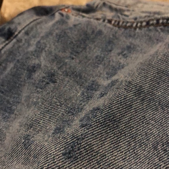 We the Free Jeans-Sz 31 (12)-Cotton-Distressed-Higher Rise-Wider Relaxed Leg-EUC - Picture 6 of 16